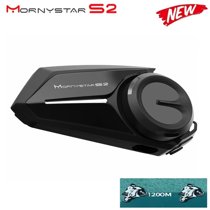 Universal Motorcycle Helmet Intercom Headset - Mornystar S2 ชุดหูฟังติดหมวกกันน็อครถจักรยานยนต์ Intercom บลูทูธกันน้ํา 5.1