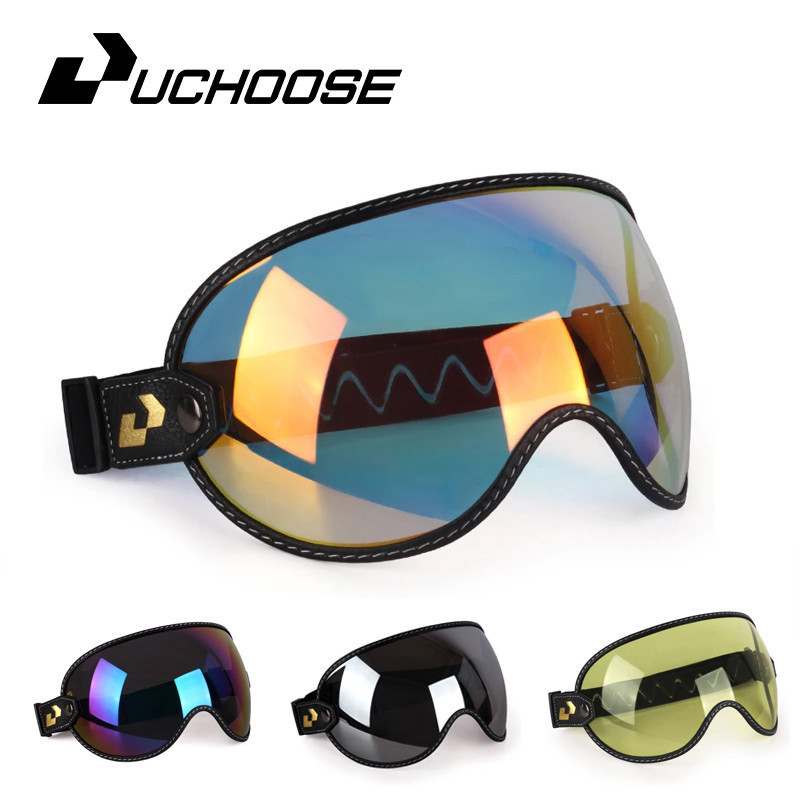 Vintage Open Face Retro Helmet - Uchoose หมวกกันน็อคมอเตอร์ไซค์แบบเปิดหน้าได้, หมวกกันน็อคสไตล์วินเทจแบบเปิดหน้าได้หมวกกันน็อคครึ่งใบอุปกรณ์เสริมแว่นตาเลนส์แว่นตา
