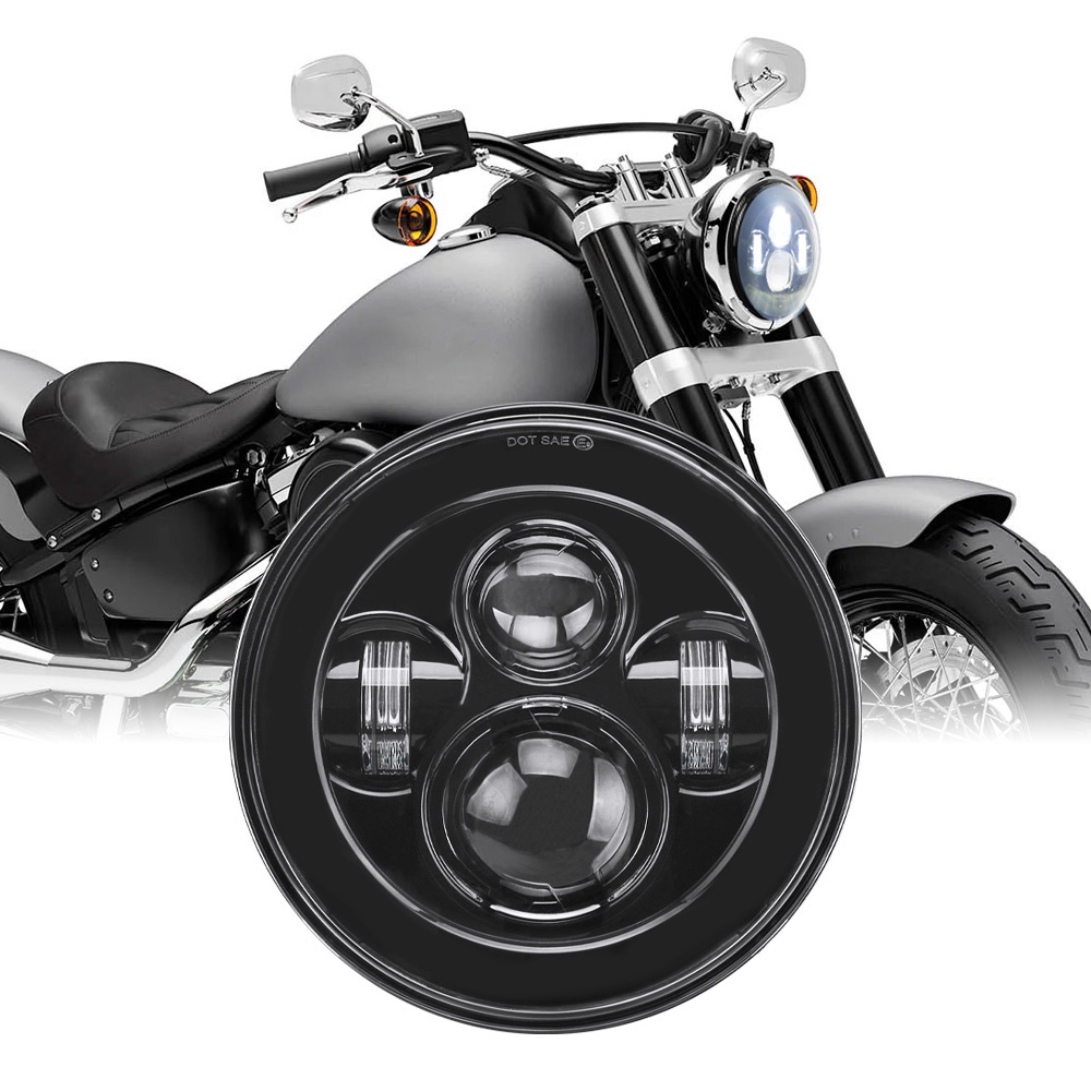 Universal 7 นิ้ว LED ไฟหน้า DR - Universal Motorcycle Led Headlight Projector บทวิจารณ์และราคา