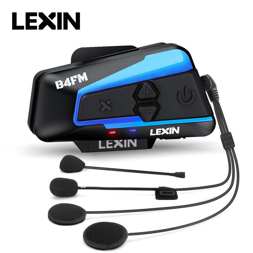 Lexin B4FM-X ชุดหูฟังบลูทูธสำห - Universal Motorcycle Helmet Intercom Headset บทวิจารณ์และราคา