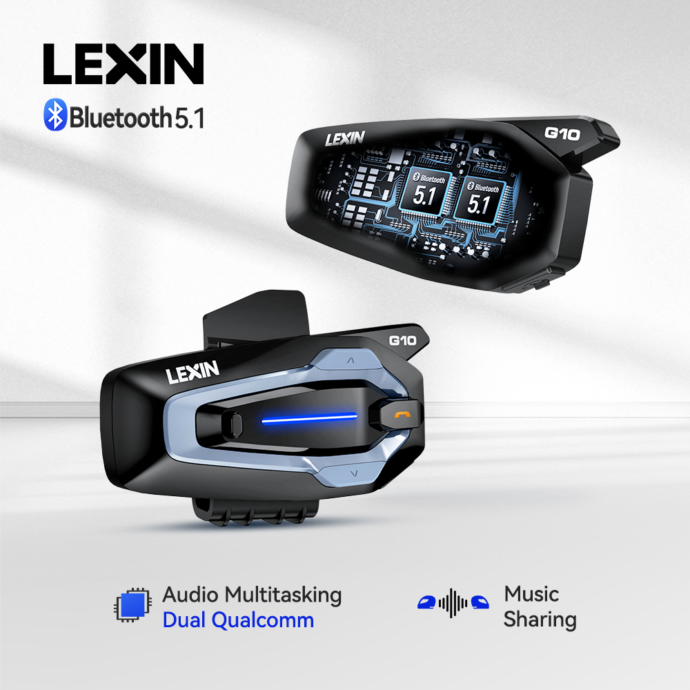 NEW-LEXIN G10 อินเตอร์คอมสำหรั - Full Face Motorcycle Helmet With Bluetooth บทวิจารณ์และราคา