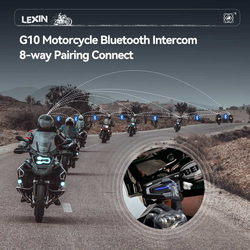 NEW-LEXIN G10 อินเตอร์คอมสำหรั - Full Face Motorcycle Helmet With Bluetooth บทวิจารณ์และราคา