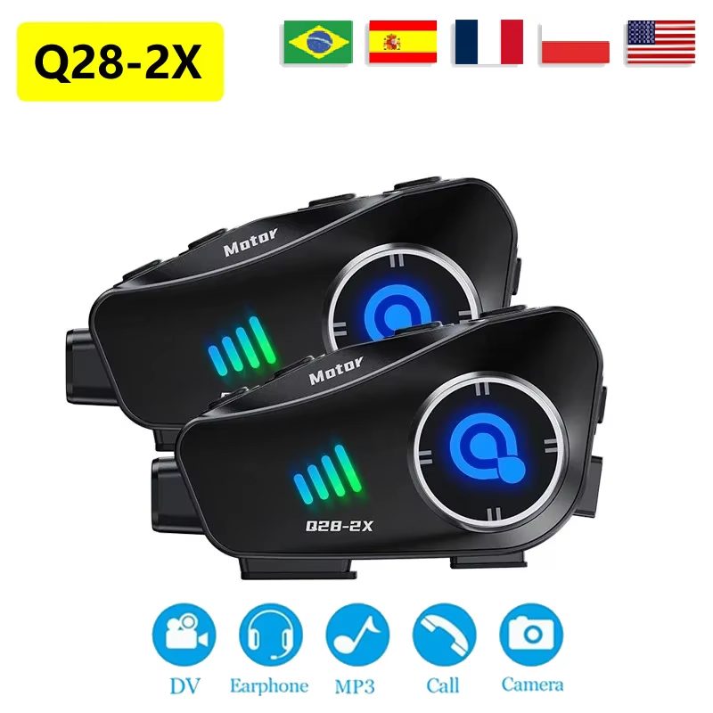 ใหม่ Q28-2X หมวกกันน็อครถจักรย - Full Face Motorcycle Helmet With Bluetooth บทวิจารณ์และราคา